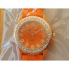 Reloj Adrina silicona naranja