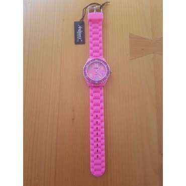 Reloj Arabians silicona rosa