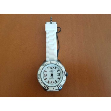 Reloj deportivo Arabians color blanco con correa de silicona