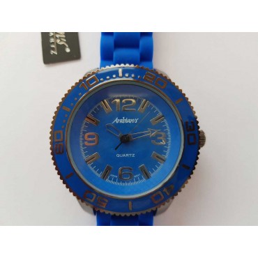 Reloj deportivo Arabians color azul con correa de silicona