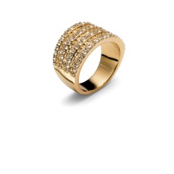 Anillo Twinkle gold crystal