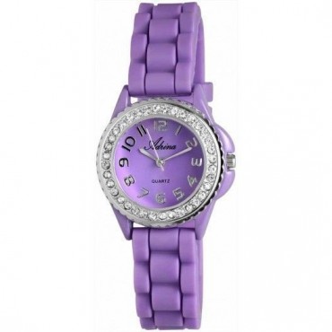 Reloj Adrina silicona fucsia