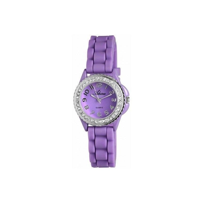 Reloj Adrina silicona fucsia