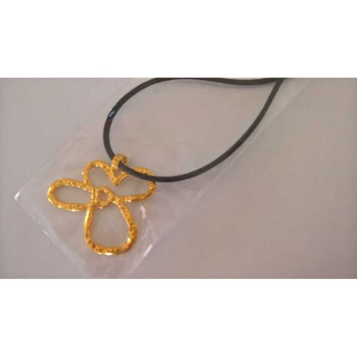 Colgante Flor chapado oro - Imagen 3