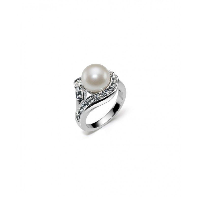 anillo con perla
