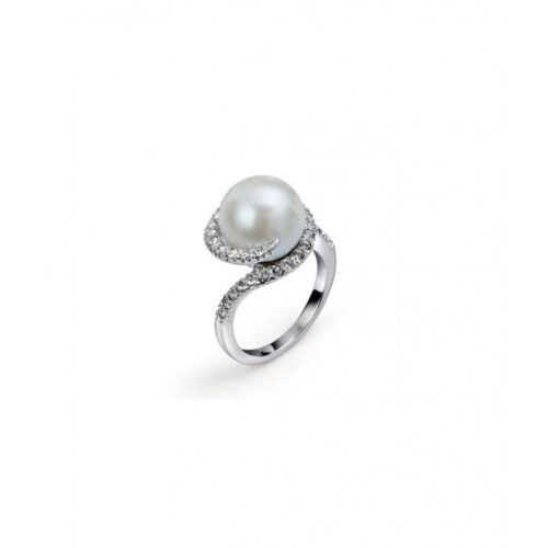 anillo con perla