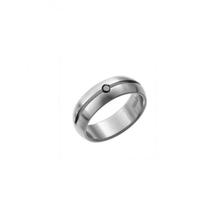 anillo acero negro