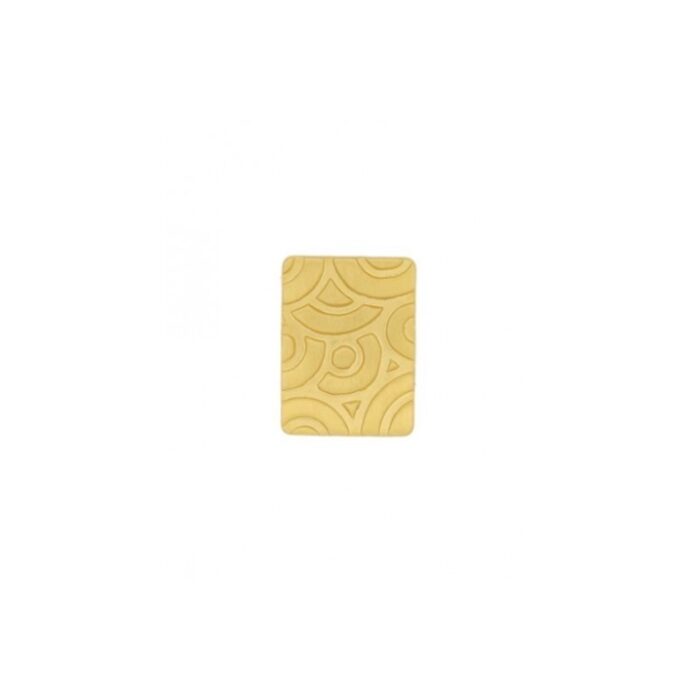 anillo rectangular dorado