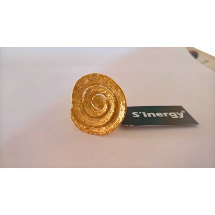 Anillo Espiral chapado oro - Imagen 4