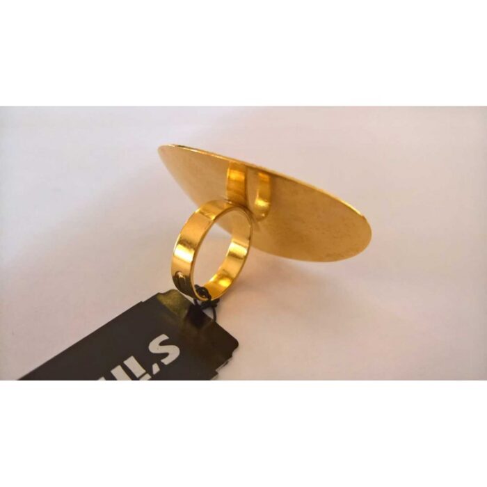Anillo Sinergy chapado oro ovalado - Imagen 5
