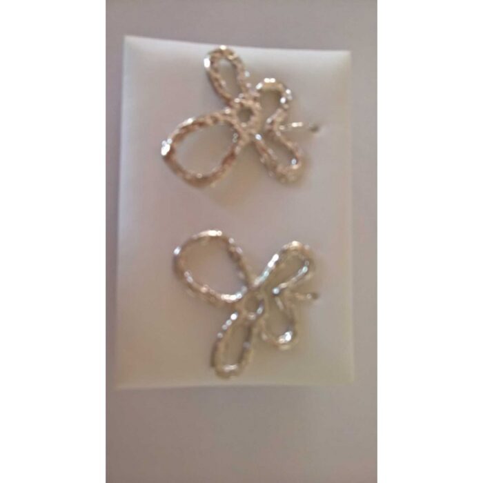 Pendientes Flor S´inergy rodio - Imagen 4
