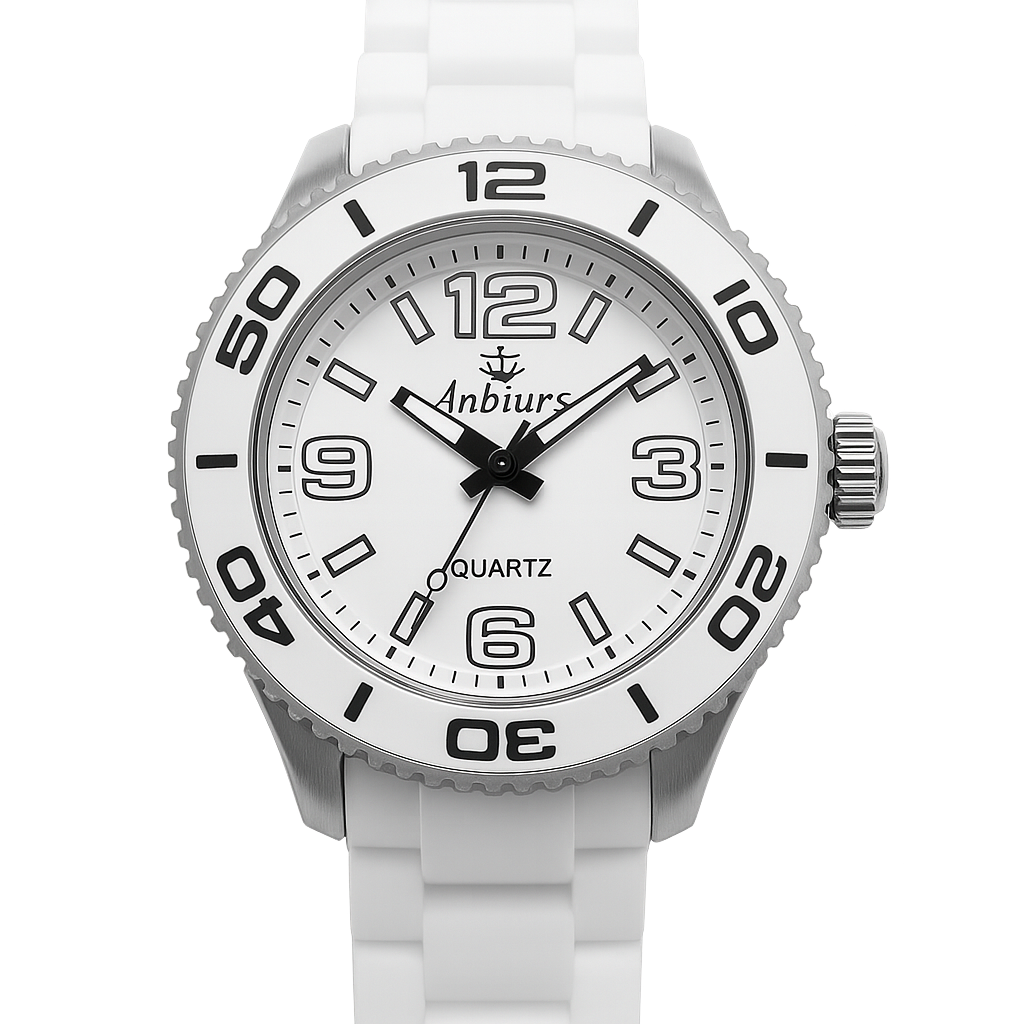 reloj color blanco