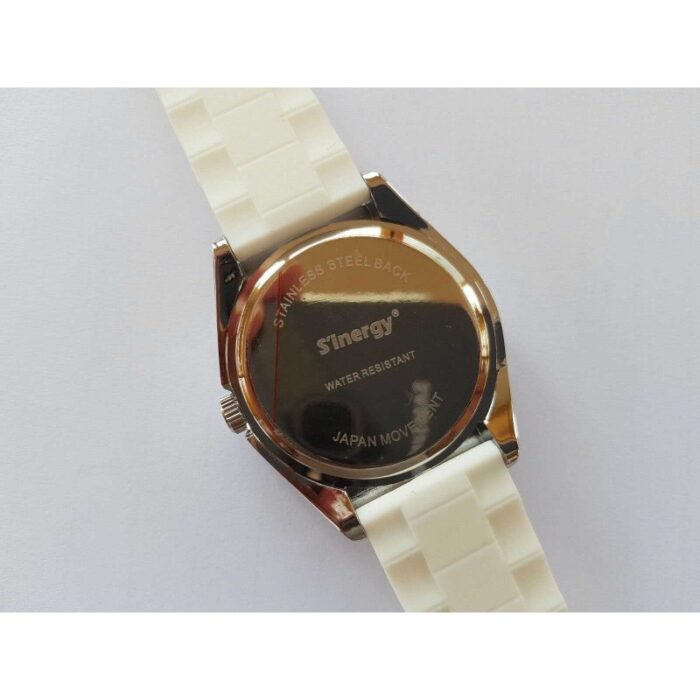 Reloj Sinergy unisex silicona blanco - Imagen 4